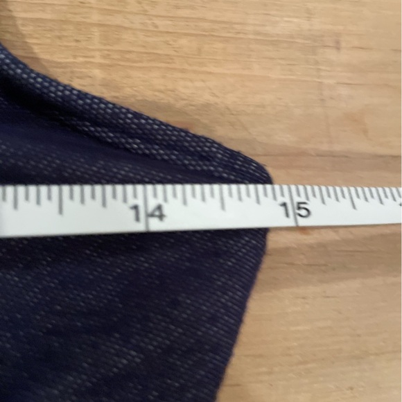 Betsey Johnson soft denim ruffled crop top summer jeans festival sailor Y2K SM - Picture 6 of 8